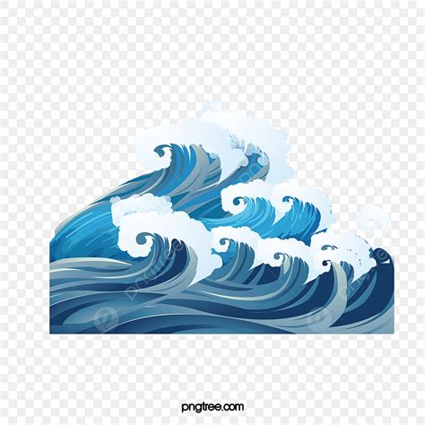 Blue Waves Png Transparent Vector Blue Waves Blue Vector Waves
