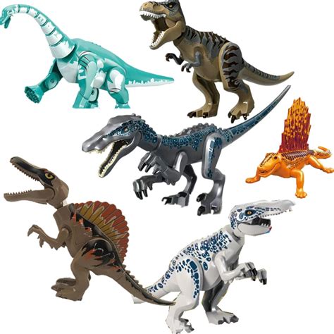 Toys And Hobbies 8pcs Lego Jurassic World 2 Fallen Kingdom Indominus Rex Tyrannosaurus Dinosaurs