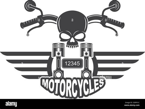 Custom Motorcycle Vector Illustration Design Stock Vector Image And Art
