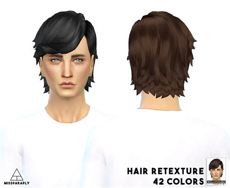 Sims 4 Hairs Miss Paraply Long Ear Tucked Hairstyle Sims Hair