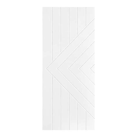 Aiopop Home Modern Chevron With Lines 36 In X 96 In Mdf Panel White