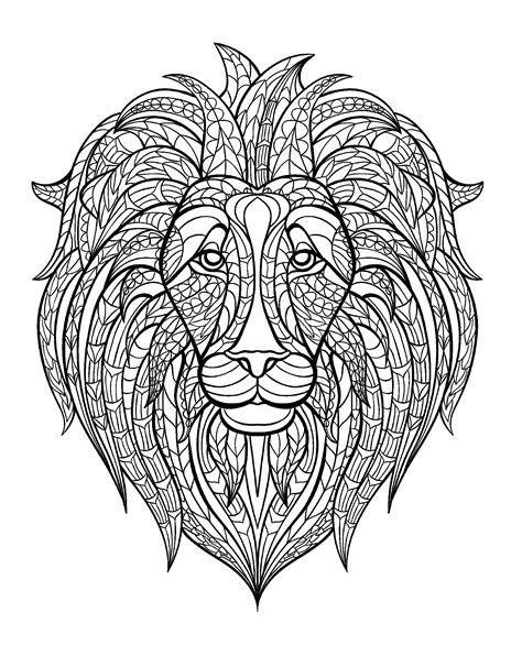 Mufasa, zazu, and rafiki, nala, timon and pumba, even scar, are all here, pick your favorite coloring pages to print or download for free and paint in the colors you like. Lion head - Lions Adult Coloring Pages