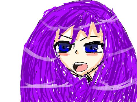 Purple Anime Purple Anime Girl In The Stars Picture 119398171