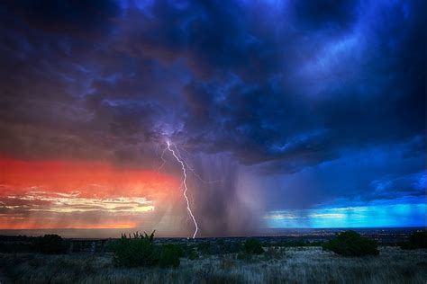 Wallpaper Landscape Night Nature Sky Rain Clouds Lightning