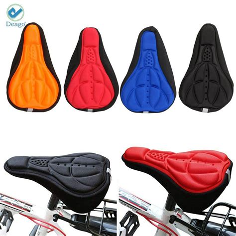 Deago Bike 3d Gel Saddle Seat Cover Bicycle Silicone Soft Comfort Pad Padded Cushion For