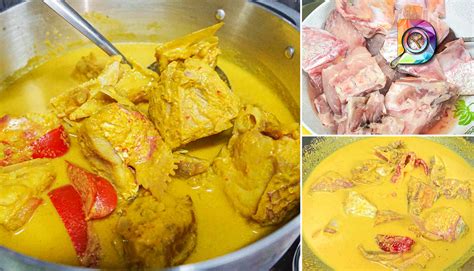 Air hendaklah melebihi paras ikan. Resepi Gulai Kuning Kepala Ikan Merah Kelantan Style ...