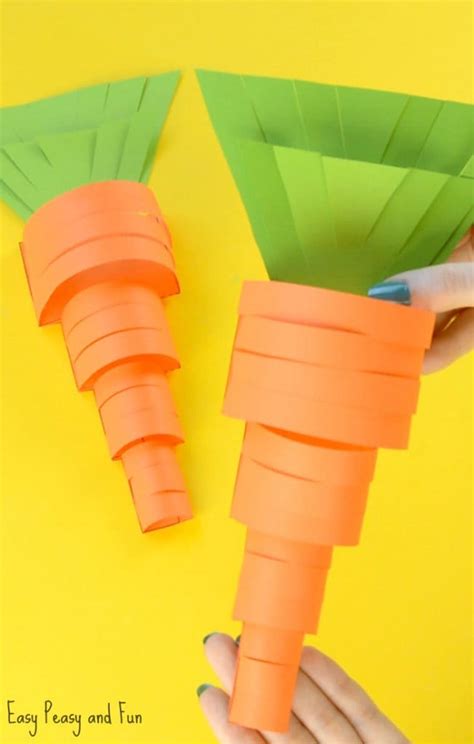Paper Carrot Craft Easy Peasy And Fun