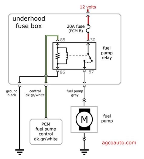 water pump wiring diagram