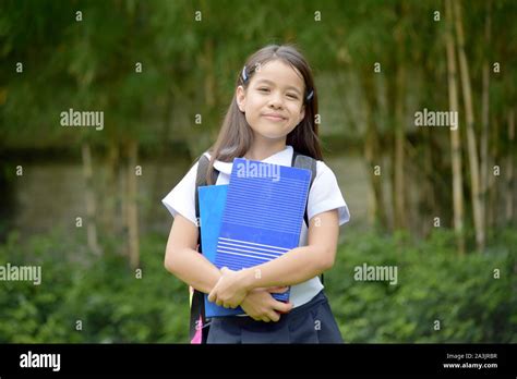 Child Girl Student Portrait Wearing School Uniform Stock Photo Alamy