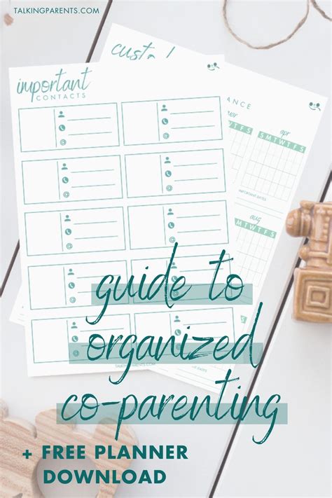 Guide To Organized Co Parenting Parenting Plan Custody Co Parenting