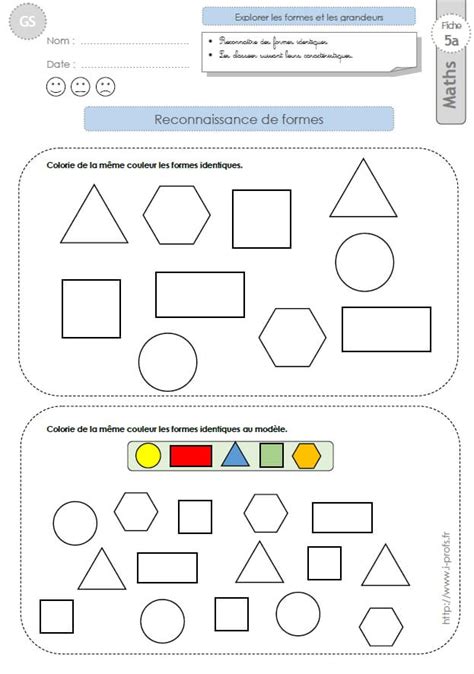 Gs Exercices Mathematiques Reconnaitre Des Formes Géométriques En