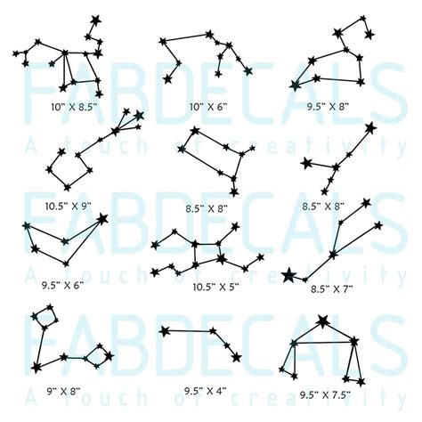 Custom Boy Name And Constellations Map Wall Decal Zodiac Etsy