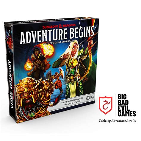 Dungeons And Dragons Adventure Begins Dandd Official Board Game Big Bad