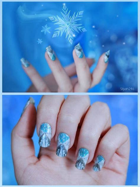 Frozen Elsa Nail Art Disney Frozen Nails Disney Frozen Elsa Disney