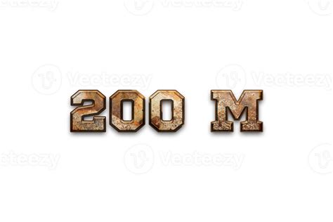 200 Million Subscribers Celebration Greeting Number With Rustic Design