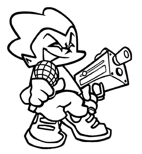 Friday Night Funkin' Coloring Pages - Coloring Home