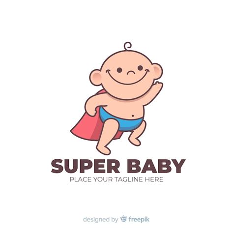 Free Vector Super Baby Logo