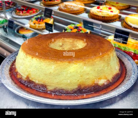 Milk Pudding In The Bakery Stock Photo Alamy
