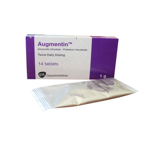 Amoxicillinclavulanate 1g Augmentin Tablet 7s Rocket Health