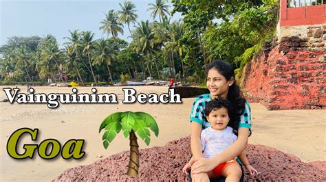 Vainguinim Beach Goa 🏖⛱ Most Beautiful Beach Of Goa 4k Youtube