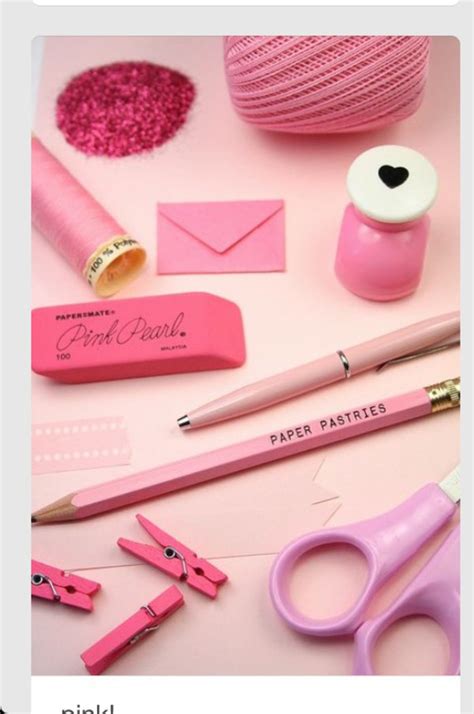 Home Accessory Girly Desk Office Supplies Pink Pencils Cute Back