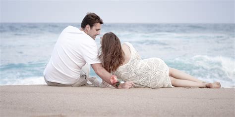 Romance Engagement Couple Love Beach Ocean Lovers Relationship Stock Photos Free Royalty