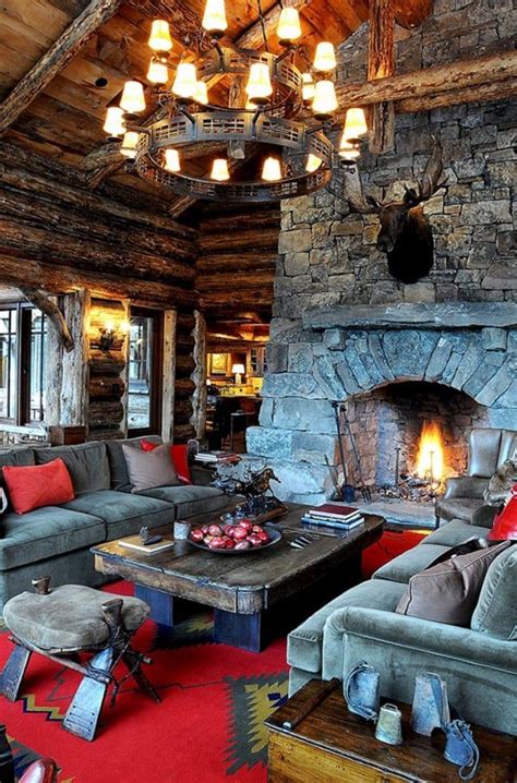 Cozy Ski Lodge Retreat Boasting Rustic Elegance In Big Sky Rustic