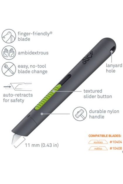 Slice 10512 Pen Cutter Auto Retractable