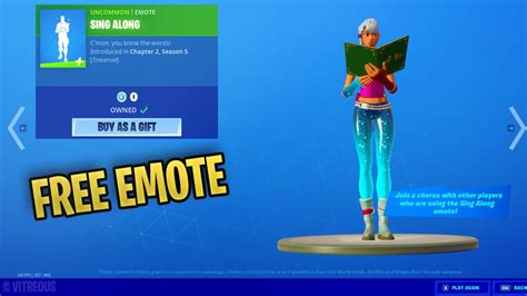 🔴free Sing Alone Emote Is Free For Everyone Fortnite Item Shop
