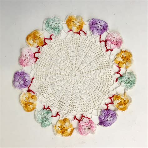 Colorful Flower Doilies