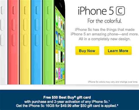 Best Buy Starts Discounting Iphone 5c