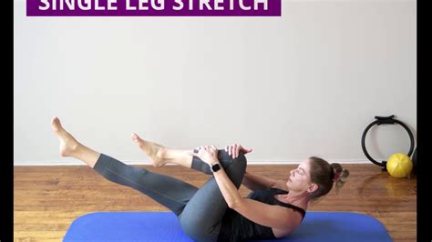Mat Pilates With Corey Single Leg Stretch Greenwich Ct Youtube