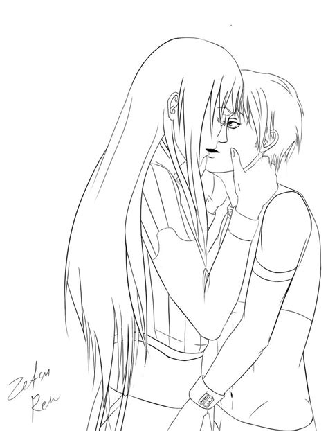 Anime Kiss Coloring Pages
