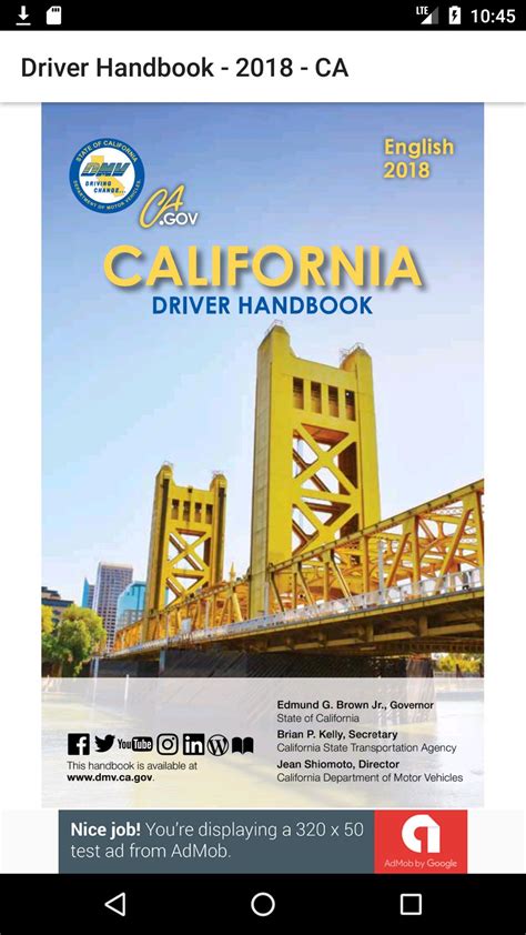 2019 California Driver Handbook Dmv For Android Apk Download