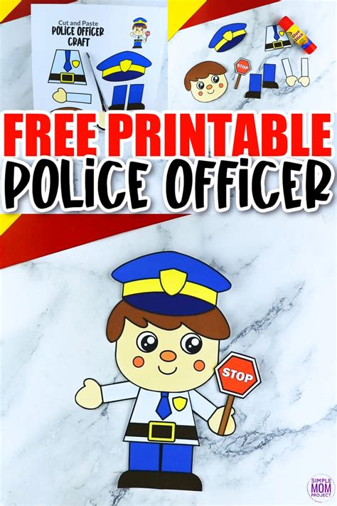 Printable Police Car Craft Template Simple Mom Project