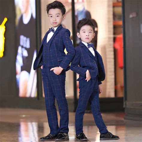2022 Flower Boys Wedding Blazer Suit Fashion Brand Kids Ceremony Suit