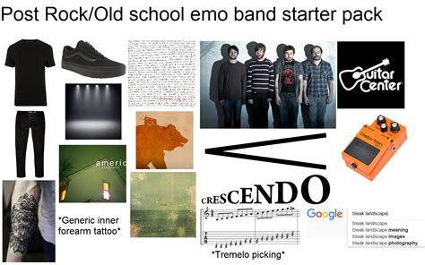 Post Rockold School Emo Band Starter Pack Rstarterpacks