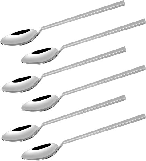 Camri Spoon Set Dessert Spoons Set Of 6 Table Spoons Stainless Steel