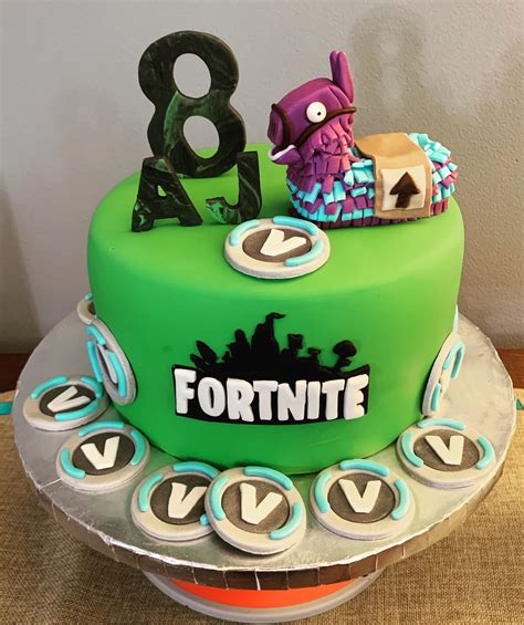 Fortnite Cake Themed Cakes Cake Satin Ice Fondant