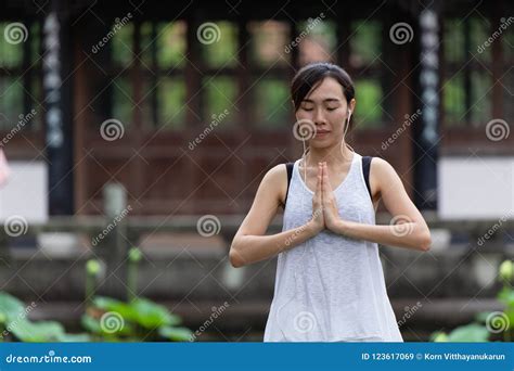 Chinese Girl Teen Hand Palms Together At Chest Stock Image Image Of Culture Asian 123617069