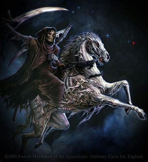 Fourth Horseman Of The Apocalypse Grim Reaper Art Grim Reaper