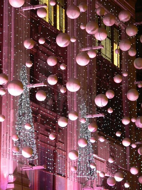 Christmas Decorations, London, England Stock Image  Image of united