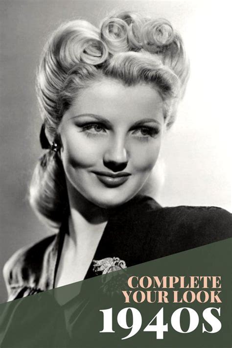 Complete Your Look 1940s 1940s Hairstyles Hairstyle 1940 40s Hairstyles