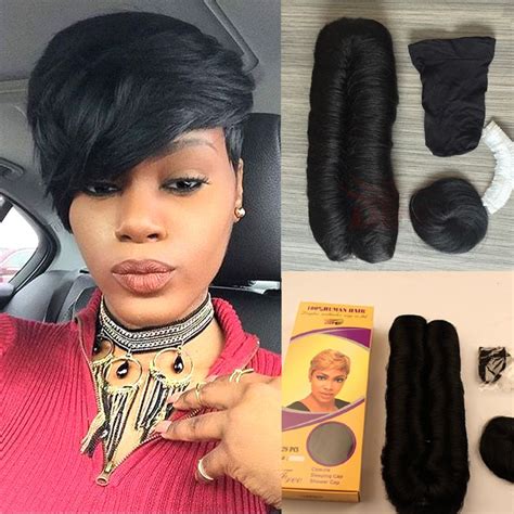 Easy Short Black Hairstyle With Weave Hairstyles