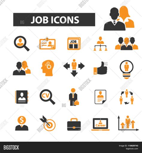 Job Icons Job Logo Career Icons Vector And Photo Bigstock