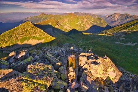 West Tatras From Hladky Stit Mountain In High Tatras Stock Photo