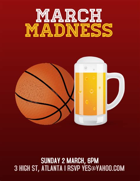 March Madness Party Template Postermywall