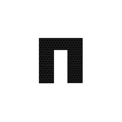 The Letter N Is Made Up Of Black Dots On A White Background And It
