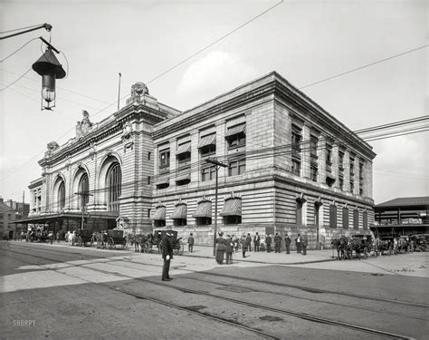 Circa 1905 New York Central Railroad Station Albany Nyshorpy