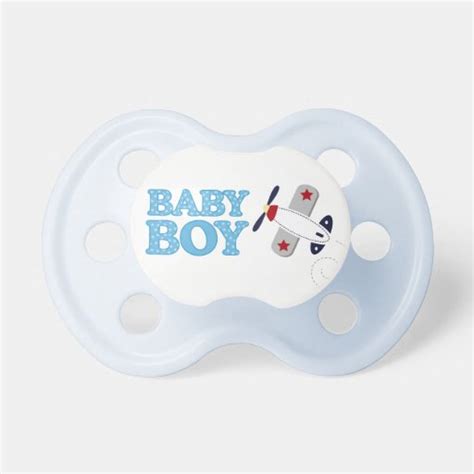 Airplane Baby Boy Baby Pacifier Zazzle